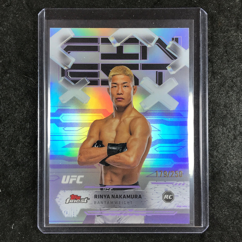 2025 Topps Finest UFC RINYA NAKAMURA Rookie Common Purple 179/250 #28