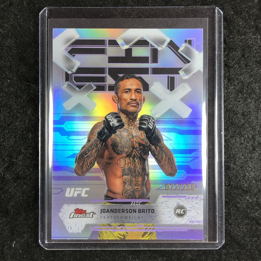 2025 Topps Finest UFC JOANDERSON BRITO Rookie Common Purple 72/250 #27