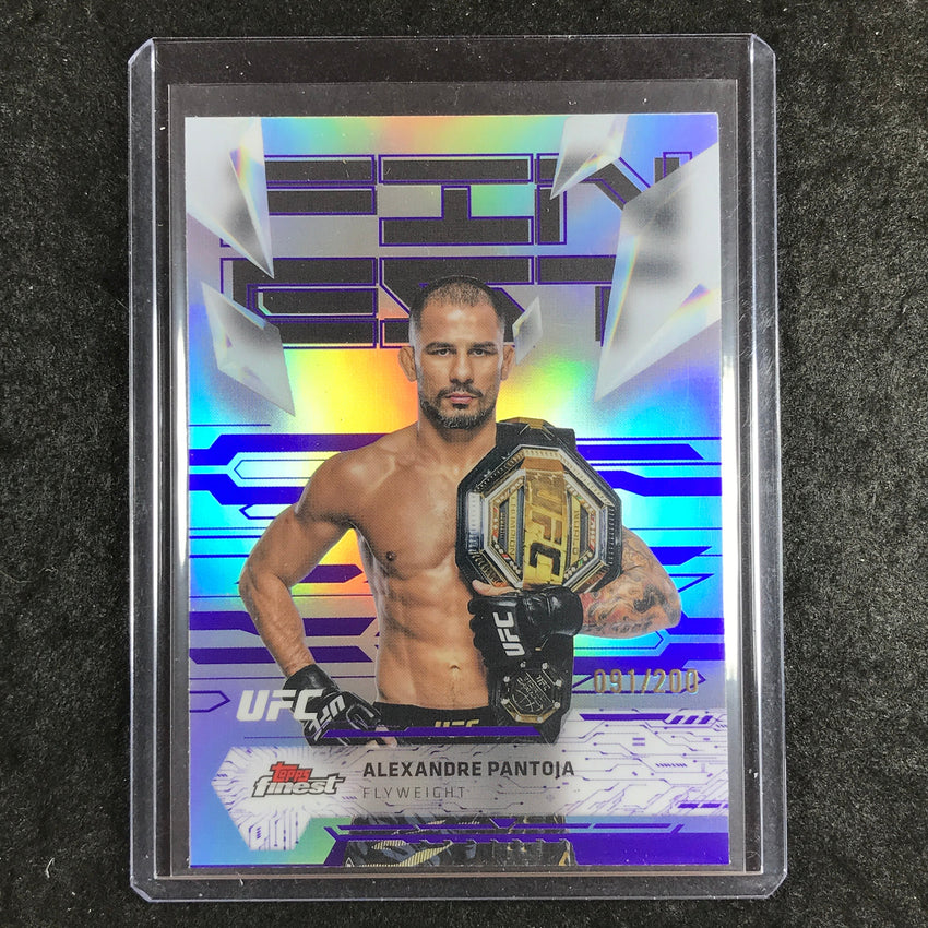 2025 Topps Finest UFC ALEXANDRE PANTOJA Uncommon Purple 91/200 #128