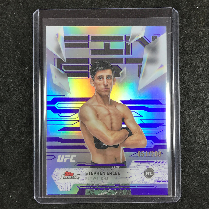 2025 Topps Finest UFC STEPHEN ERCEG Rookie Uncommon Purple 51/200 #130