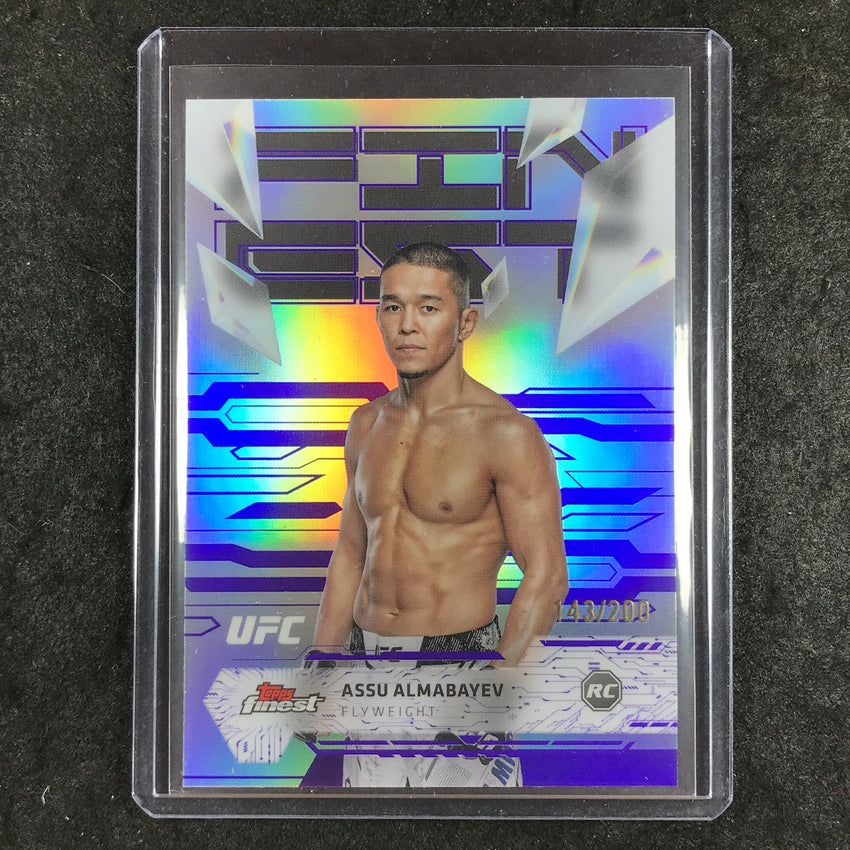 2025 Topps Finest UFC ASSU ALMBAYEV Rookie Uncommon Purple 143/200 #136