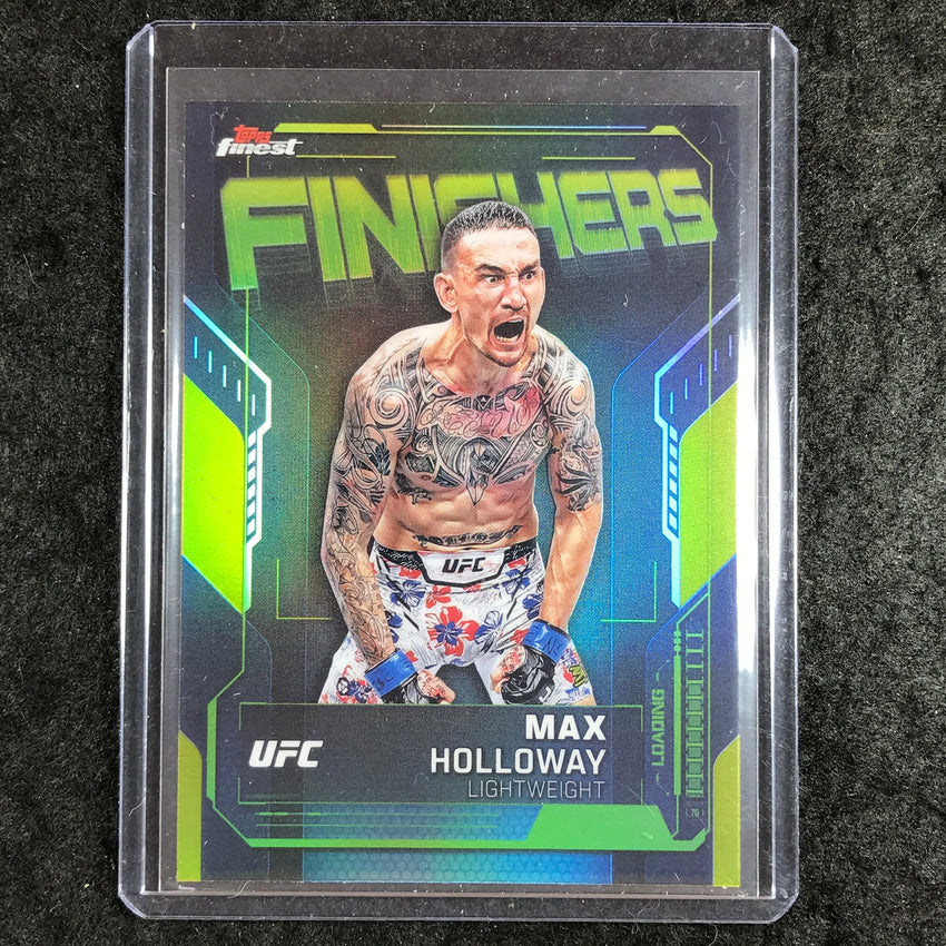 2025 Topps Finest UFC MAX HOLLOWAY Finishers Refractor #13