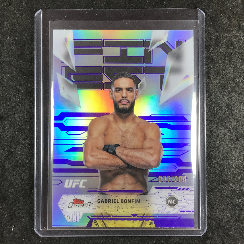 2025 Topps Finest UFC GABRIEL BONFIM Rookie Uncommon Purple 37/200 #144