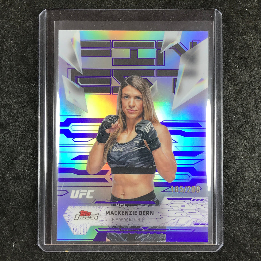 2025 Topps Finest UFC MACKENZIE DERN Uncommon Purple 185/200 #155