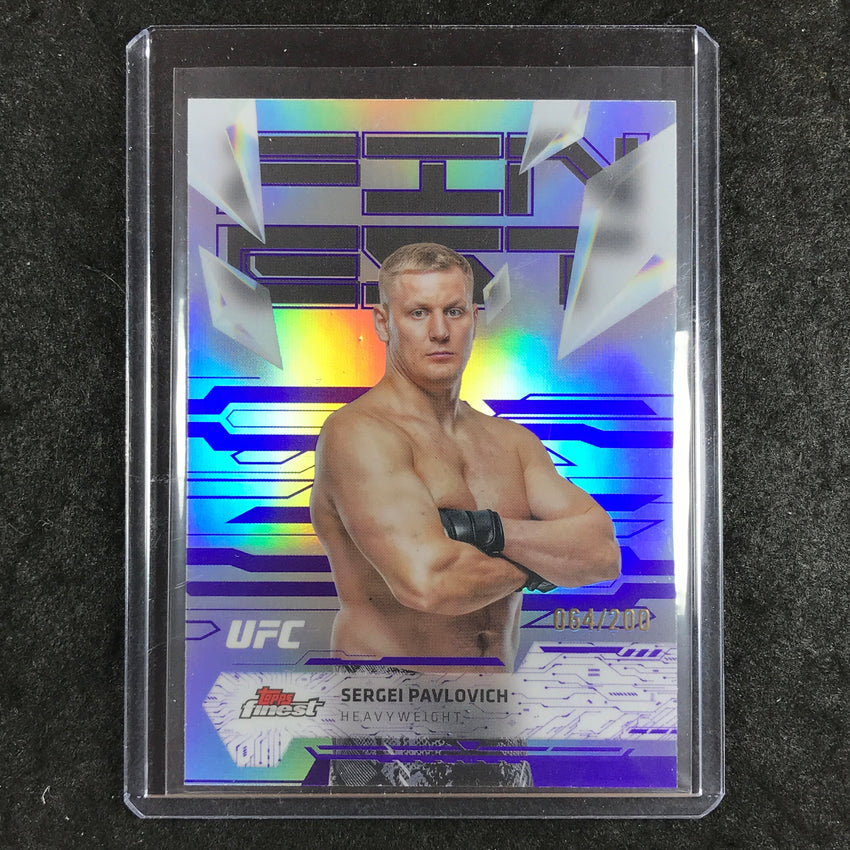 2025 Topps Finest UFC SERGEI PAVLOVICH Uncommon Purple 64/200 #156