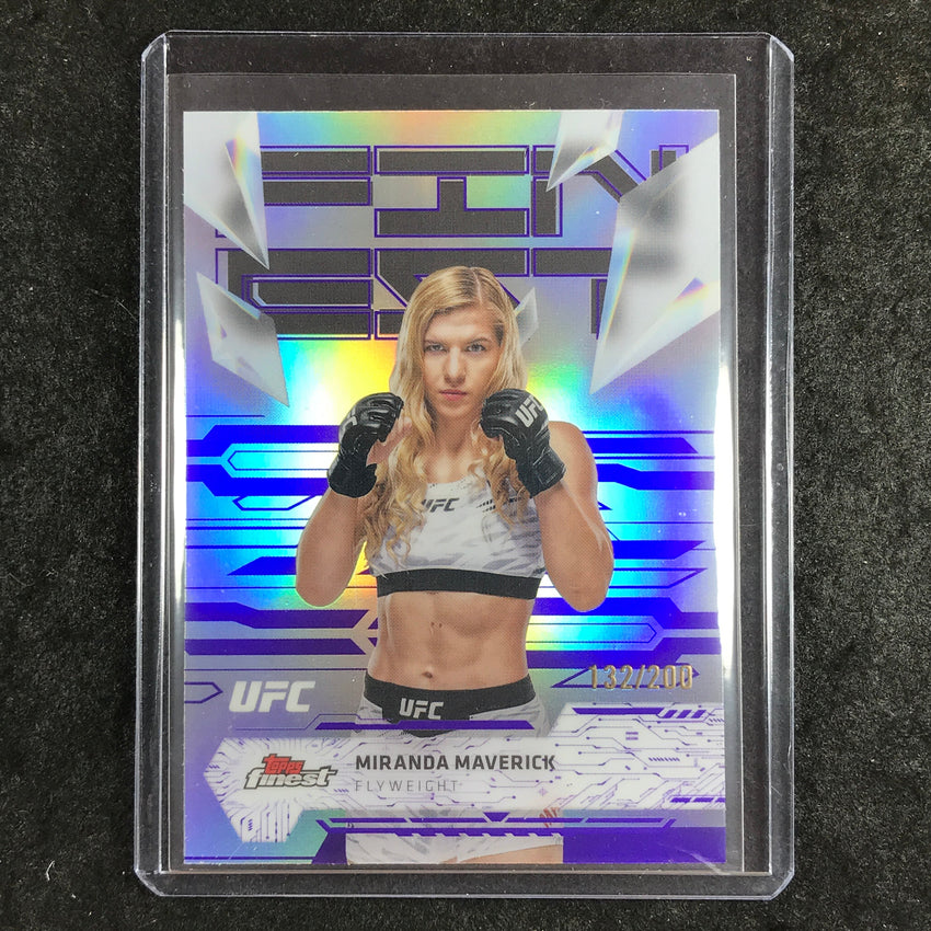 2025 Topps Finest UFC MIRANDA MAVERICK Uncommon Purple 132/200 #157