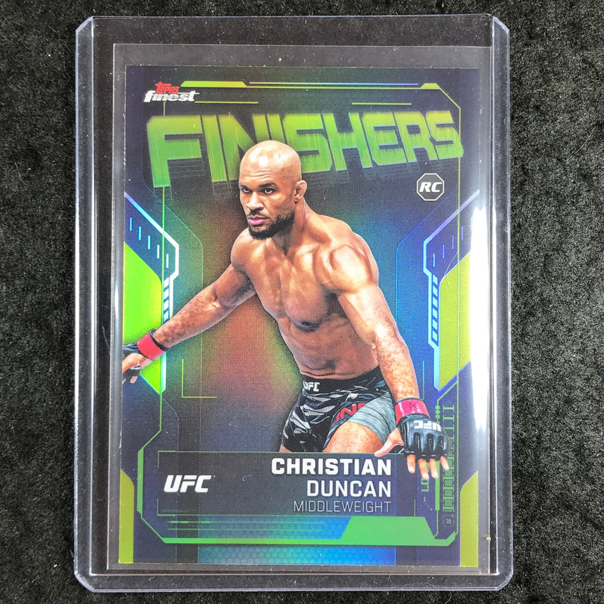 2025 Topps Finest UFC CHRISTIAN DUNCAN Finishers Rookie Refractor #16