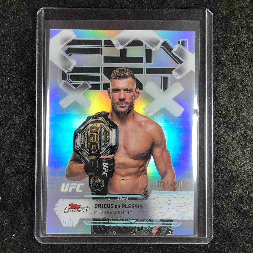 2025 Topps Finest UFC DRICUS DU PLESSIS Common Blue 25/200 #14