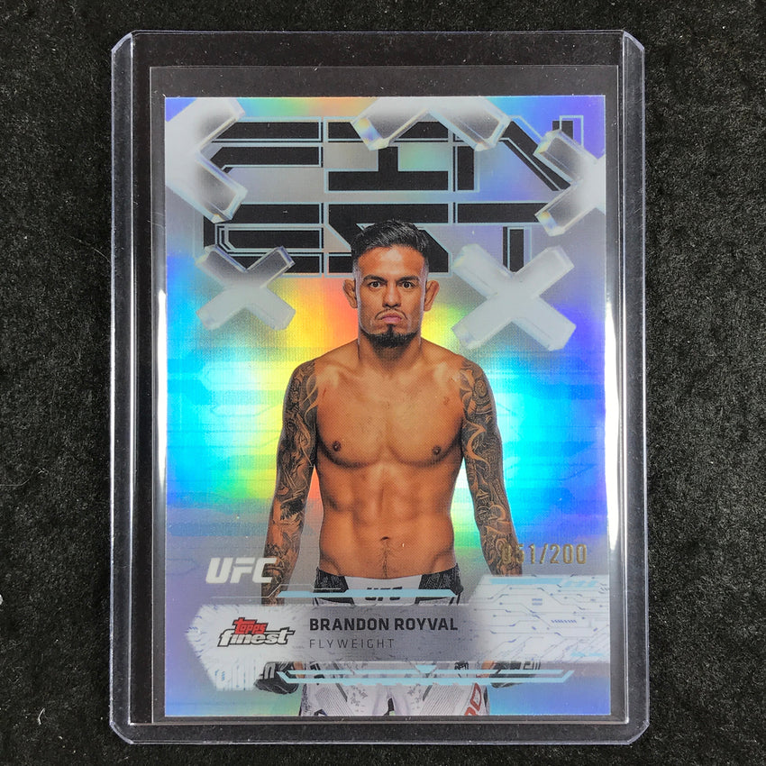 2025 Topps Finest UFC BRANDON ROYVAL Common Blue 51/200 #46
