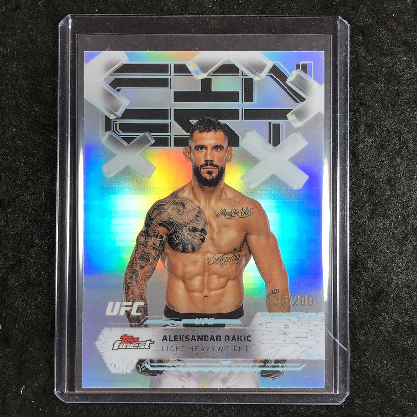 2025 Topps Finest UFC ALEKSANDAR RAKIC Common Blue 136/200 #62