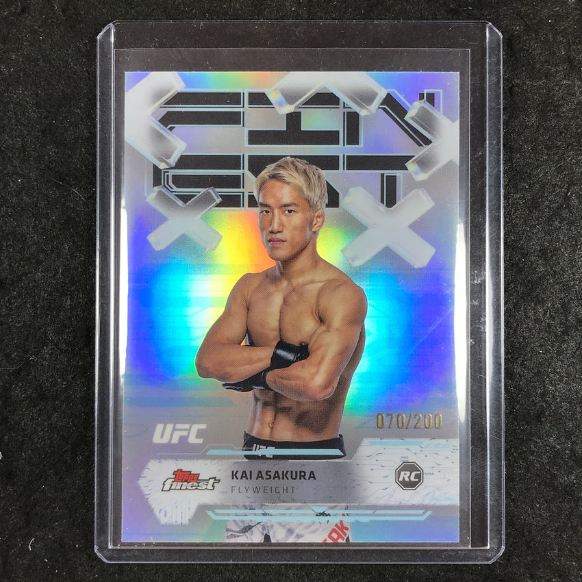 2025 Topps Finest UFC KAI ASAKURA Rookie Common Blue 70/200 #75