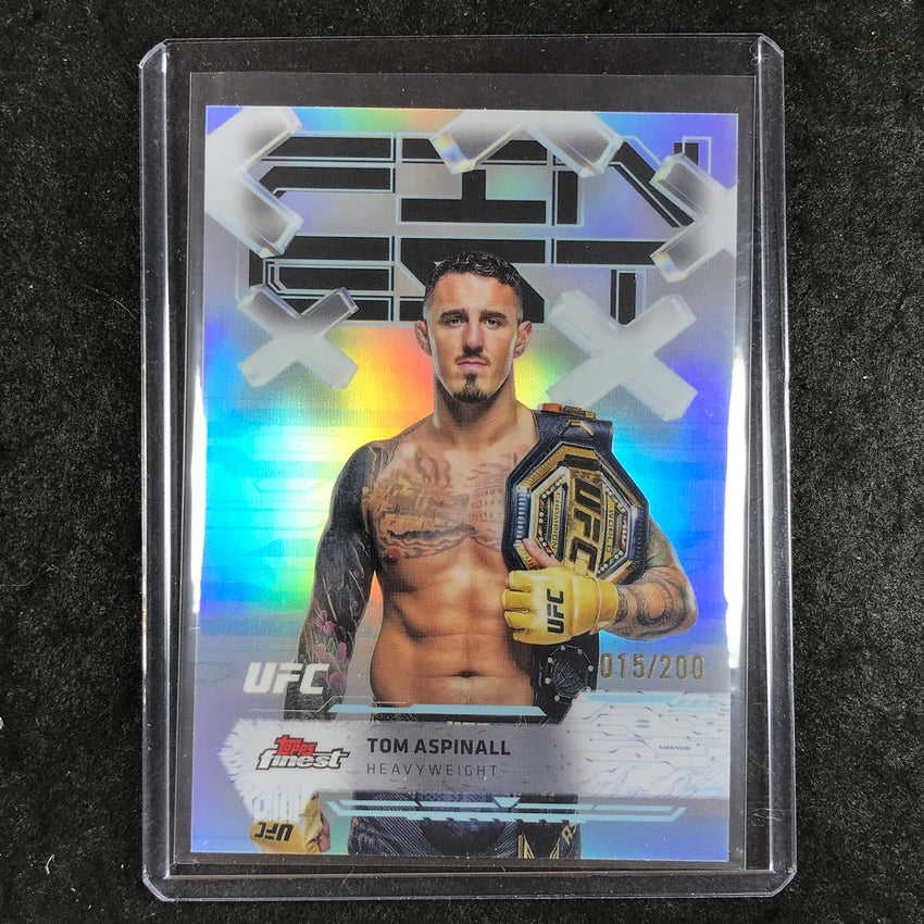 2025 Topps Finest UFC TOM ASPINALL Common Blue 15/200 #91
