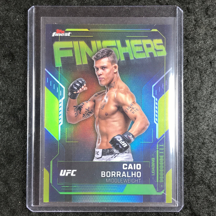 2025 Topps Finest UFC CAIO BORRALHO Finishers Refractor #20