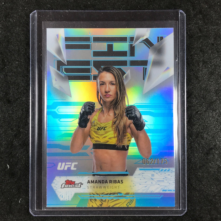2025 Topps Finest UFC AMANDA RIBAS Uncommon Blue 62/175 #154