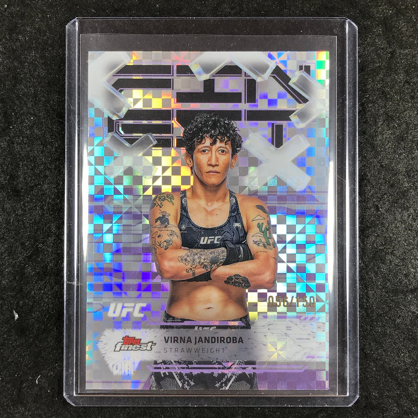 2025 Topps Finest UFC VIRNA JANDIROBA Common Purple Checkerboard 56/150 #21