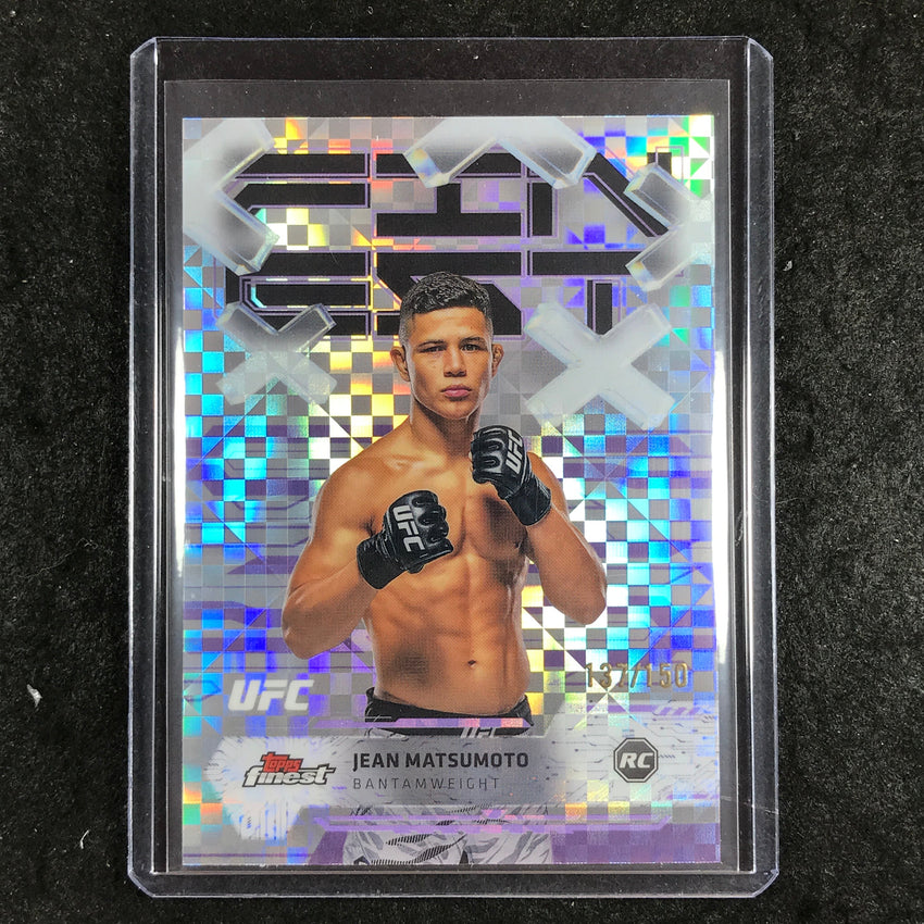 2025 Topps Finest UFC JEAN MATSUMOTO Rookie Common Purple Checkerboard 137/150