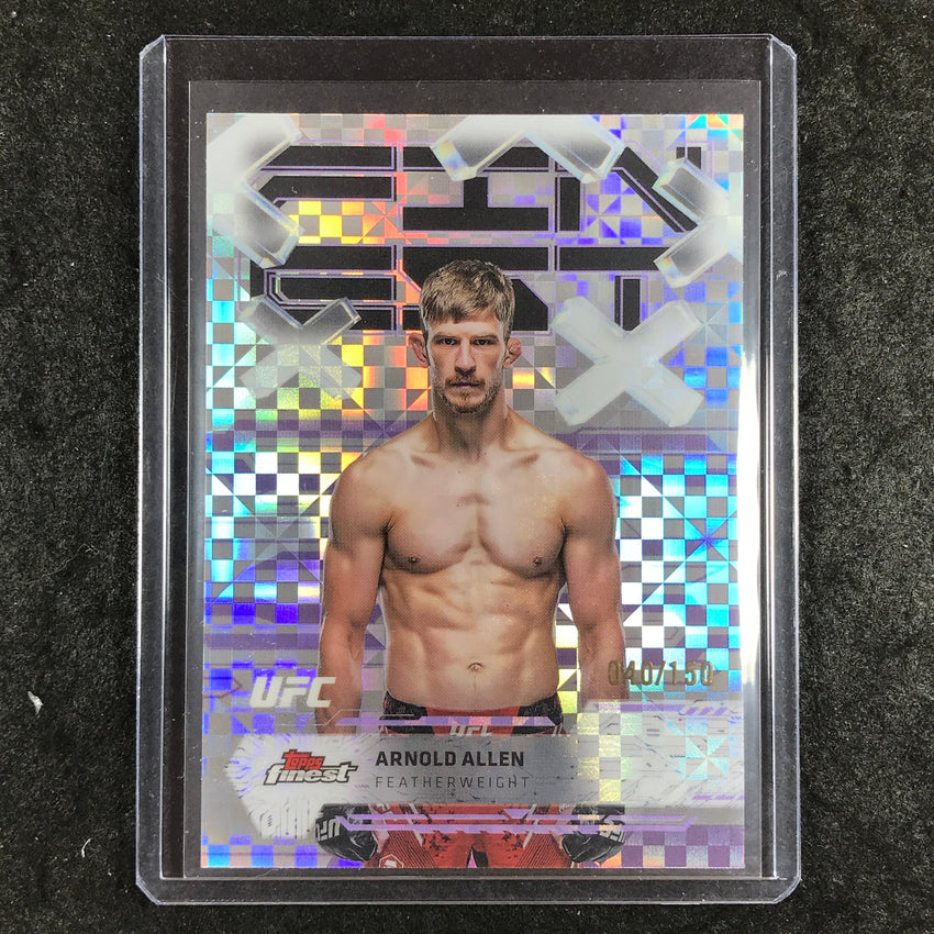 2025 Topps Finest UFC ARNOLD ALLEN Common Purple Checkerboard 40/150 #47