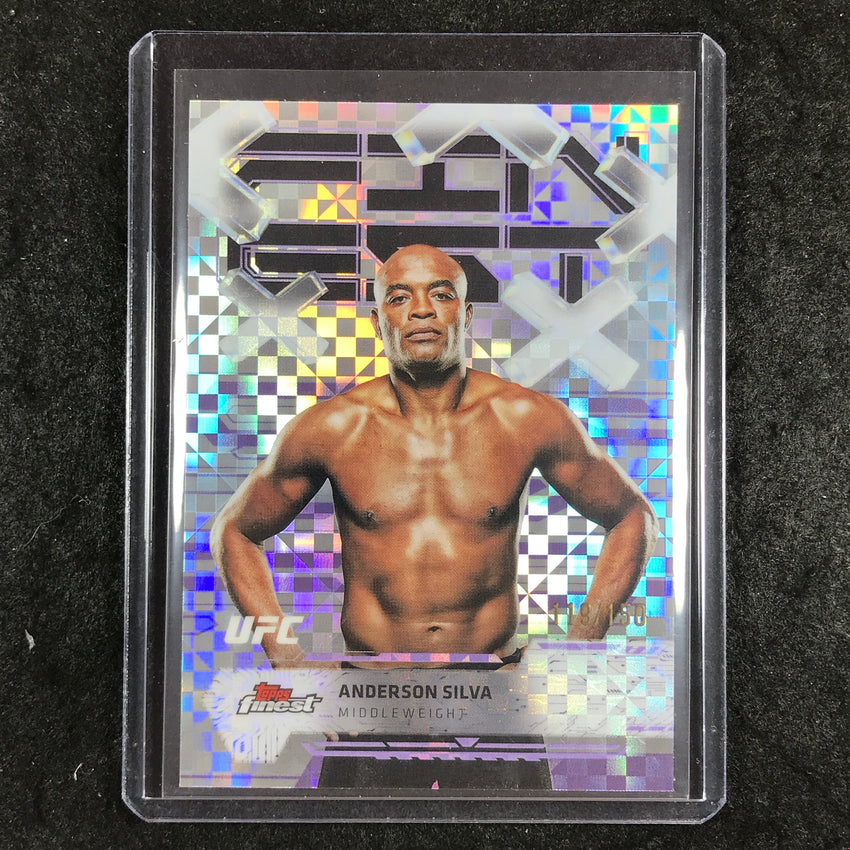 2025 Topps Finest UFC ANDERSON SILVA Common Purple Checkerboard 119/150 #59