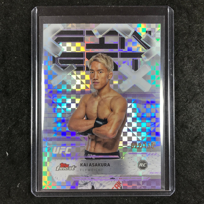 2025 Topps Finest UFC KAI ASAKURA Rookie Common Purple Checkerboard 22/150 #75