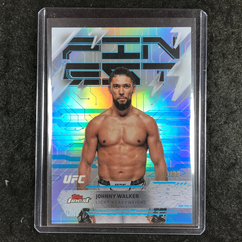 2025 Topps Finest UFC JOHNNY WALKER Rare Blue 39/99 #221
