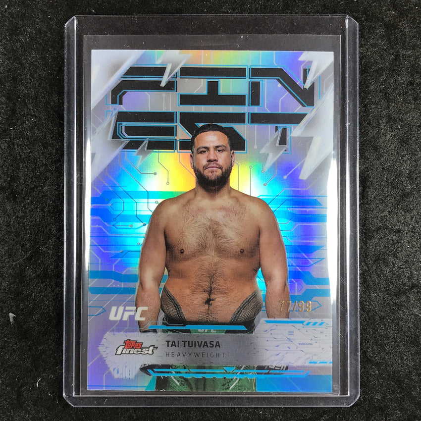 2025 Topps Finest UFC TAI TUIVASA Rare Blue 77/99 #257