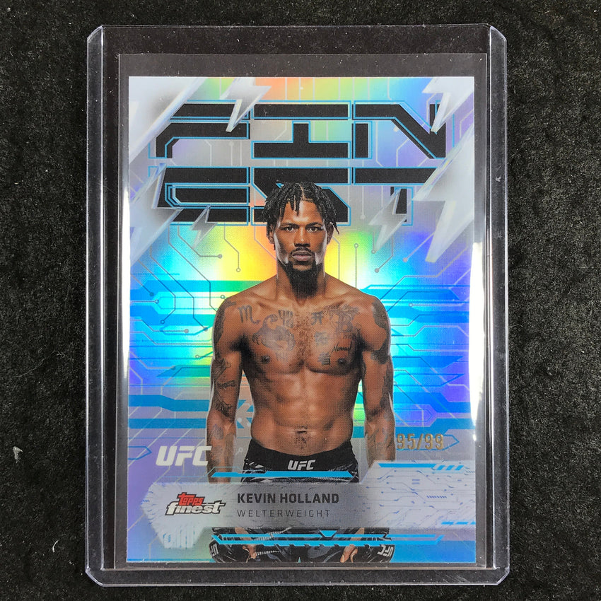 2025 Topps Finest UFC KEVIN HOLLAND Rare Blue 95/99 #262