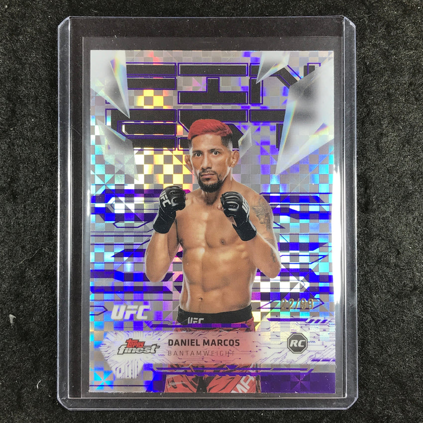2025 Topps Finest UFC DANIEL MARCOS Rookie Uncommon Purple Checkerboard 22/99