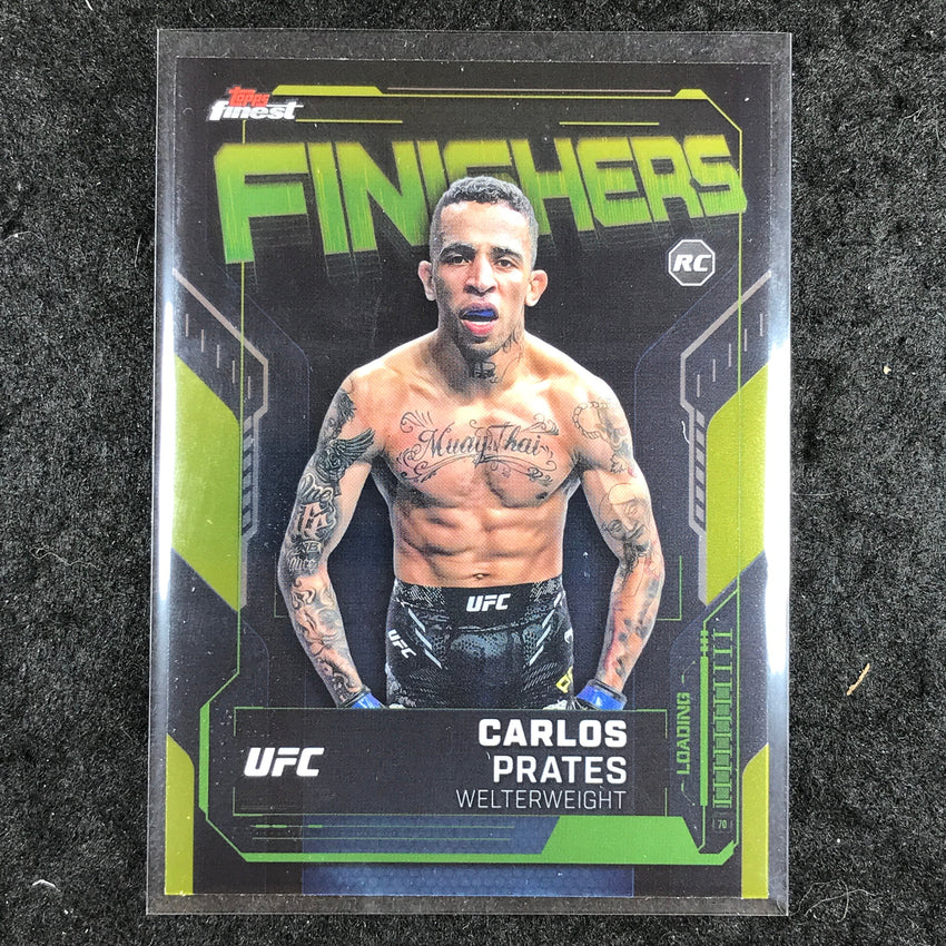 2025 Topps Finest UFC CARLOS PRATES Finishers Rookie Base #3