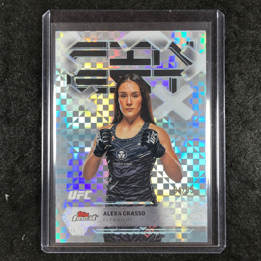 2025 Topps Finest UFC ALEXA GRASSO Common Blue Checkerboard 94/99 #19