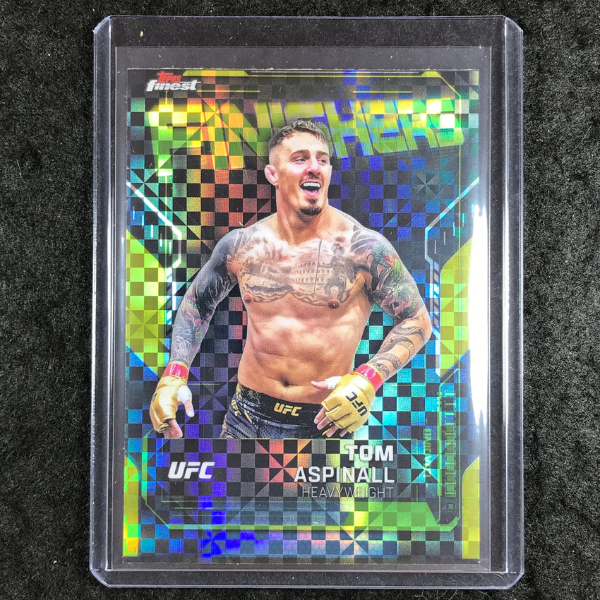 2025 Topps Finest UFC TOM ASPINALL Finishers Checkerboard #8
