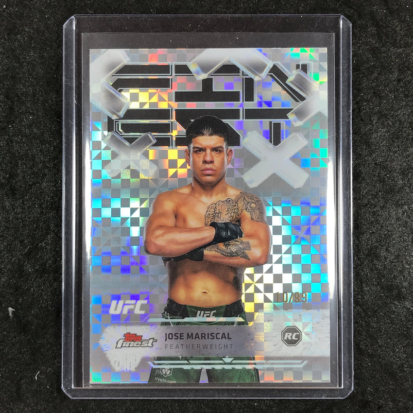2025 Topps Finest UFC JOSE MARISCAL Rookie Common Blue Checkerboard 10/99 #95