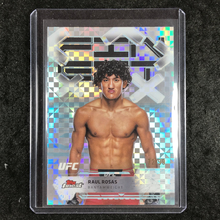 2025 Topps Finest UFC RAUL ROSAS Common Blue Checkerboard 72/99 #96