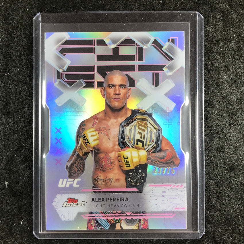 2025 Topps Finest UFC ALEX PEREIRA Common Die-Cut 23/75 #80