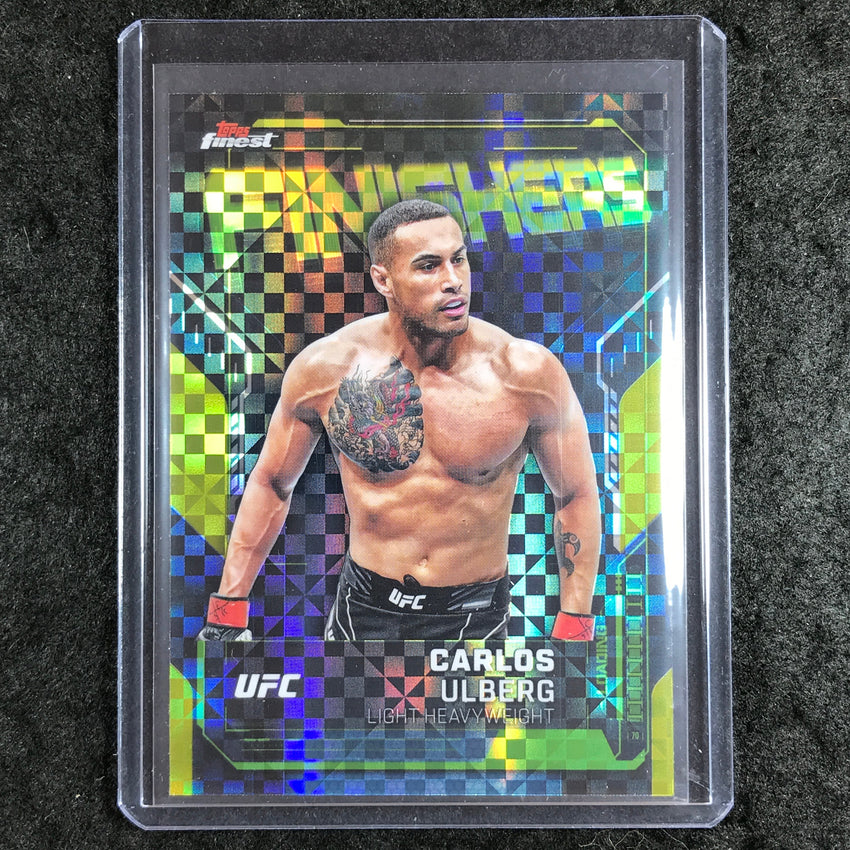 2025 Topps Finest UFC CARLOS ULBERG Finishers Checkerboard #12