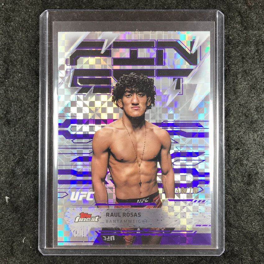 2025 Topps Finest UFC RAUL ROSAS Rare Purple Checkerboard 43/75 #220
