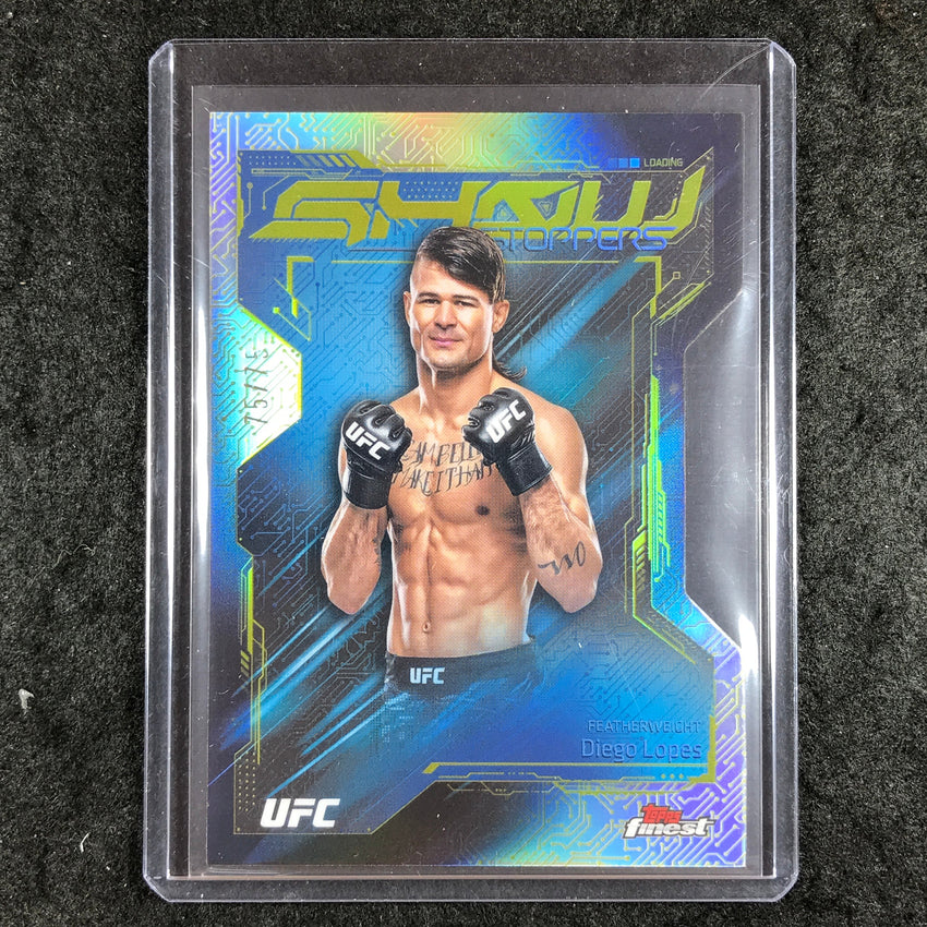 2025 Topps Finest UFC DIEGO LOPES Showstoppers Die-Cut 75/75 #4