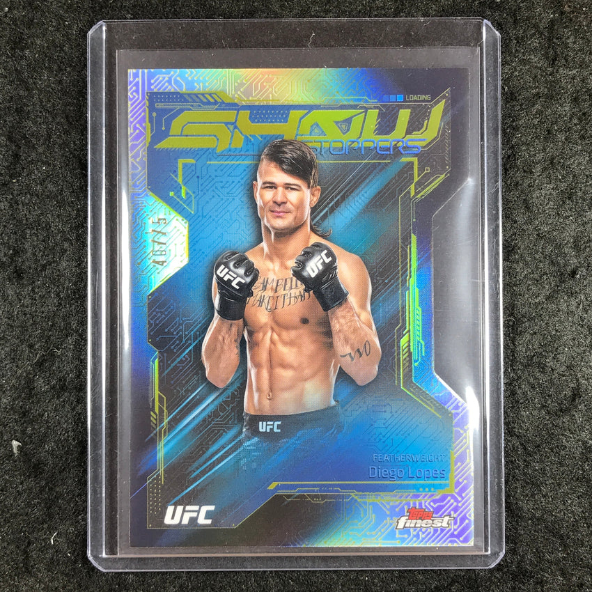 2025 Topps Finest UFC DIEGO LOPES Showstoppers Die-Cut 40/75 #4