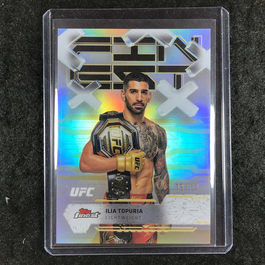 2025 Topps Finest UFC ILIA TOPURIA Common Gold 13/50 #43