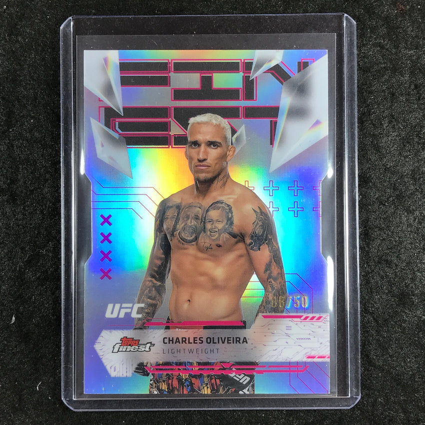 2025 Topps Finest UFC CHARLES OLIVEIRA Uncommon Die-Cut 8/50 #189