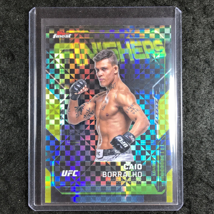 2025 Topps Finest UFC CAIO BORRALHO Finishers Checkerboard #20