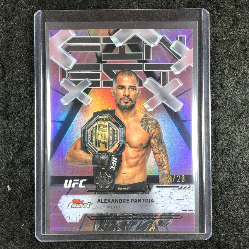 2025 Topps Finest UFC ALEXANDRE PANTOJA Common Red Black Vapor 3/20 #18
