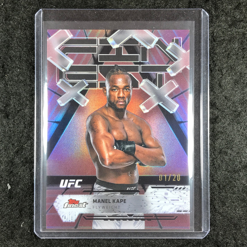 2025 Topps Finest UFC MANEL KAPE Common Red Black Vapor 1/20 #30