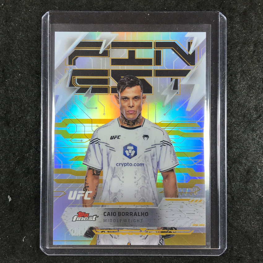 2025 Topps Finest UFC CAIO BORRALHO Rare Gold 12/20 #210