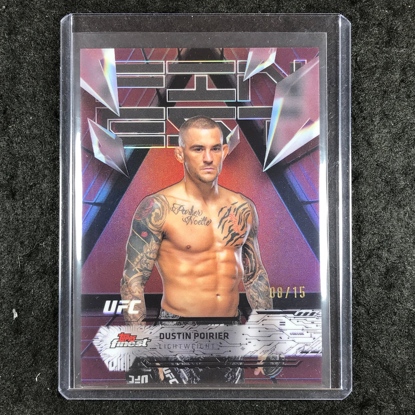 2025 Topps Finest UFC DUSTIN POIRIER Uncommon Red Black Vapor 8/15 #108