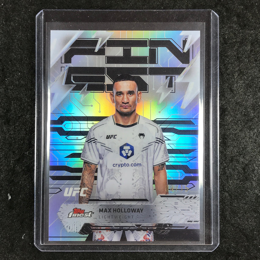 2025 Topps Finest UFC MAX HOLLOWAY Rare Black 8/15 #206