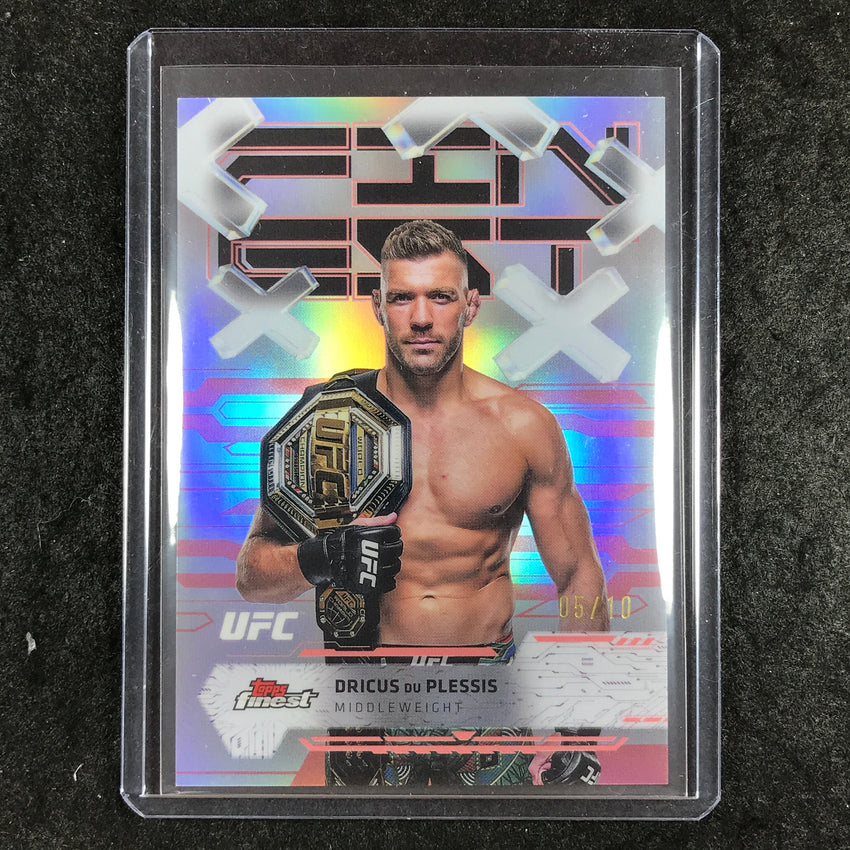 2025 Topps Finest UFC DRICUS DU PLESSIS Common Red 5/10 #14