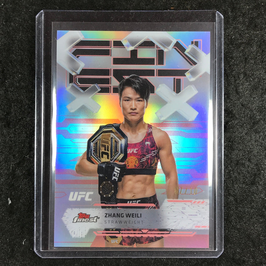 2025 Topps Finest UFC ZHANG WEILI Common Red 7/10 #50