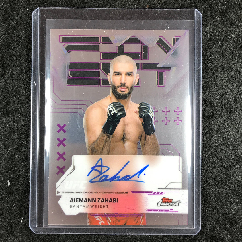2025 Topps Finest UFC AIEMANN ZAHABI Finest Autographs Base #AZ
