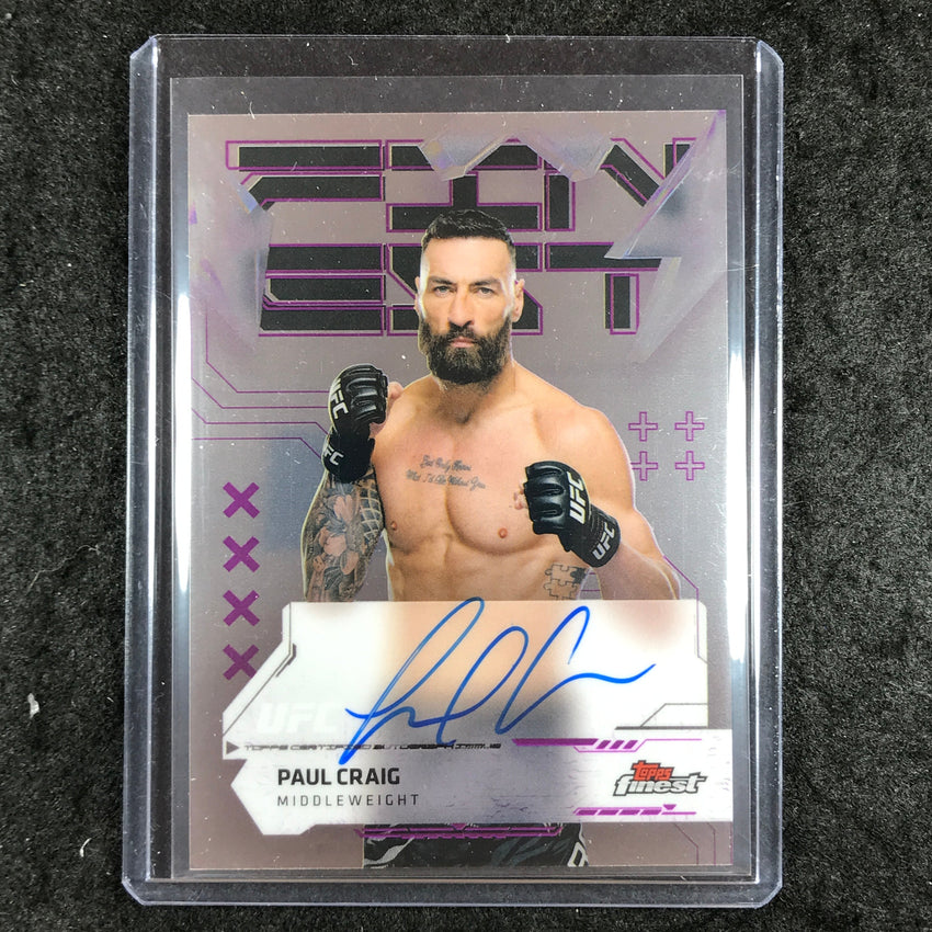 2025 Topps Finest UFC PAUL CRAIG Finest Autographs Base #PC