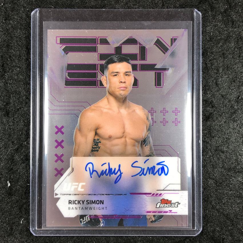 2025 Topps Finest UFC RICKY SIMON Finest Autographs Base #RN